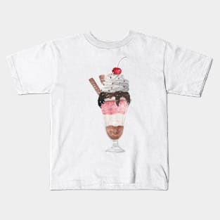 Ice cream watercolor Kids T-Shirt